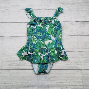 7 Janie and Jack Lush Medow Skirted Swimsuit - Picture 1 of 7