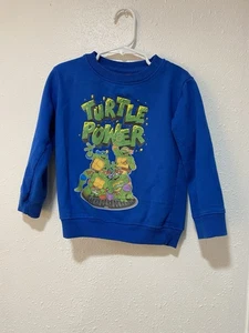 Vintage 1990 Teenage Mutant Ninja Turtles TMNT Sweatshirt Youth 4t - Picture 1 of 6