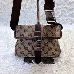 GUCCI Bolso de Hombro Patrón GG Bolso Corporal 131236 Bolso de Hombro H14×W19cm Muy Bueno - Imagen 1 de 9