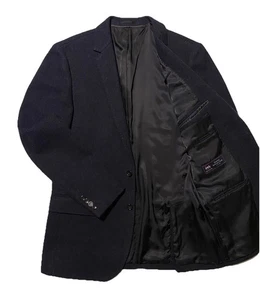 J.Crew Ludlow Moon Tweed Navy Men Blazer Jacket 100% Wool Size 40L EUC - Picture 1 of 17