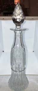 Vintage Bohemia Hand Cut Lead Crystal Decanter with Stopper - Picture 1 of 11