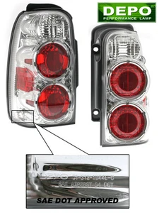 Fits 96-00 Toyota 4runner 4 Runner Chrome Tail Lights Assembly 97 98 99 00 PAIR - Bild 1 von 1