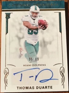 2016 Panini National Treasures Rookie Autograph GOLD Thomas Duarte #’d 05/49 - Picture 1 of 2