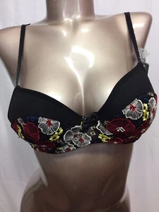 Women's Bra Huit8 Size 85C Color Black New !!! - Picture 1 of 8