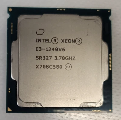 Intel Xeon E3-1240 v6 3.70GHz 8MB Quad Core LGA1151 CPU Processor SR327 Grade A - Image 1 of 2