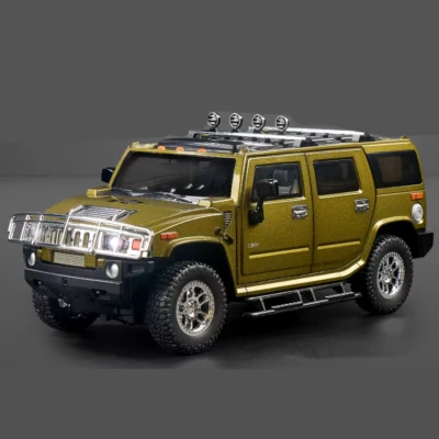 1/18 HUMMER H2 Highway 61 SUV Alloy Car Model Diecast Metal Toy Off-Road Vehicle - Image 1 of 4