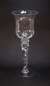 Hoher Glas gedrehter Stiel Kerzenhalter Tasse Vase 12,5" hoch klar - Bild 1 von 1
