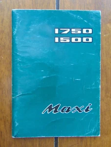 Maxi 1750 1500 Leyland Cars Owners Handbook 1977 - Picture 1 of 12