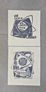 exlibris XV International  Congress Kongress  E Zierold Bled 1974 lot of 2 signe - Picture 1 of 3