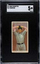 1911 T212 Obak CECIL THOMPSON  SGC 5 SACRAMENTO  P.C.L.  SHARP!!