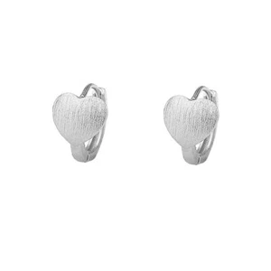 Minimalist Heart Small Hoop Earrings Love Hearts Cartilage Huggie Hoops Earring - Picture 1 of 7
