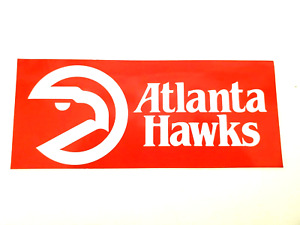 Vintage NBA Atlanta Hawks Basketball Team 1980's Logo Basketball Bumper Sticker