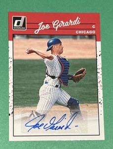 2023 Panini Donruss Joe Girardi 1990 Retro Signatures Auto Autograph 90S-JG Cubs