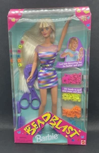 NEW Vintage Mattel Bead Blast Barbie Doll w/ Purple Dress & Accessories (1997) - Picture 1 of 6