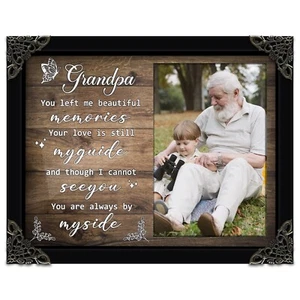 4x6 Covered Portrait Picture Frames Memorial Gift for Grandfather, Dada, Grandpa - Picture 1 of 7