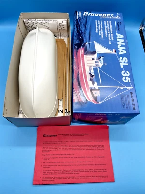 #SE4120# Vintage GRAUPNER ANJA SL 35 Fischkutter Schiff *nicht gebaut* RARITÄT - Bild 1 von 4