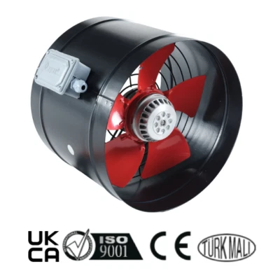 Industrial Commercial Metal Duct Ventilator Heavy Duty Inline Extractor Fan  - Image 1 of 2