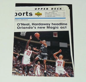 SHAQUILLE O'NEAL HARDAWAY ORLANDO MAGIC 1994 NBA BASKETBALL UPPER DECK CARD - Imagen 1 de 2