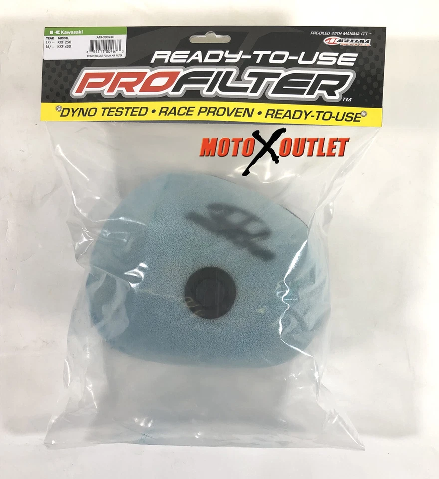 16-18 Kawasaki KX 450 Air Filter Maxima Pro KX450F 450F 2016 2017 2018 — 第 1/4 张图片