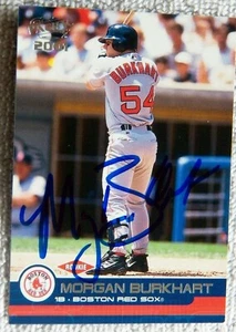 Boston Red Sox Morgan Burkhart Signed 2001 Pacific Rookie Card Auto - Picture 1 of 1