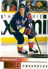 1999-00 Upper Deck MVP SC Edition #195 Sheldon Keefe Rookie Hockey Card