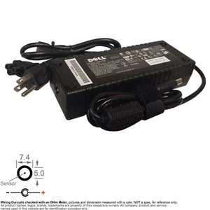 Adaptador de corriente AC DC 7450PD 19.5Vdc DC19.5V 19.5V 6.7A 130W Dell PA-13 09Y819 - Imagen 1 de 3