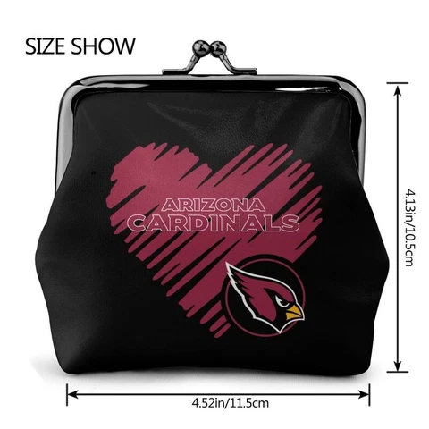 Arizona Cardinals Leather Coin Purse Change Purse Love Style Ladies Wallet Cover