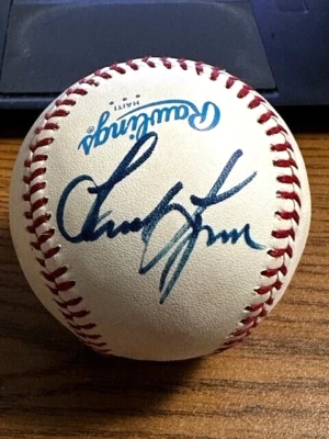 FRED LYNN 4 SIGNED AUTOGRAPHED OAL MACPHAIL BASEBALL!  Red Sox! - Image 1 of 2