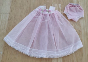 Vintage Barbie Premier Clone Pink Nightgown Nighty & Panties #77 Babs,Suzette NM - Picture 1 of 4