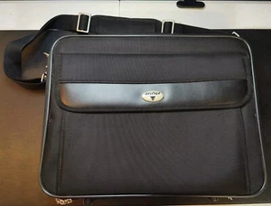 Antler Laptop Bag Black With Shoulder Strap Multiple Storage Pockets 17x13x3.5" - Photo 1/13