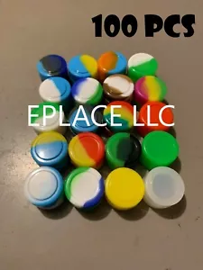 2ml Silicone Container Mixed Color Case 100pcs Food Storage Non-Stick Round Jar - Picture 1 of 12