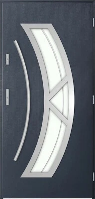 Modern Front Entry Door, Choice of Sizes & Colours, Globarro PS OR1, Metal - Image 1 of 4