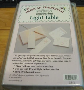 *MESA DE LUZ DE ESTAMPADO TRADICIONAL AMERICANA LB-2 NUEVA - Imagen 1 de 3