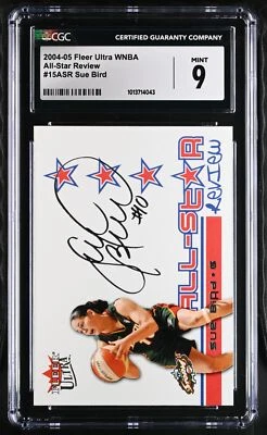 2004-05 Fleer Ultra WNBA Sue Bird #15ASR All-Star Review CGC 9 CSG - Image 1 of 2