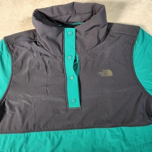 The North Face Jacke Damen Large türkis Sweatshirt Fleece Mock Snap Henley-Ausschnitt - Bild 1 von 12