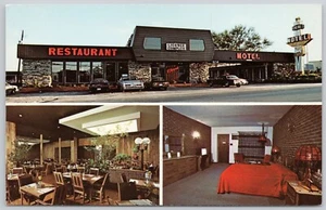 Mont-Laurier Quebec Canada Vintage Postcard Motel Ideal - Bild 1 von 2