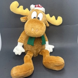 Vintage Macy's Christmas Bullwinkle Plush Stuffed Animal Moose 1996 Large 22” - Picture 1 of 20