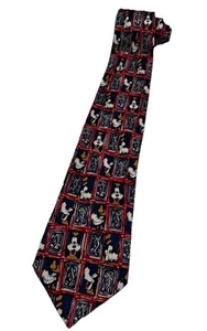 Many Faces Of Goofy Necktie Men’s Disney Store 100% Silk Multicolor Made Italy - Picture 1 of 12