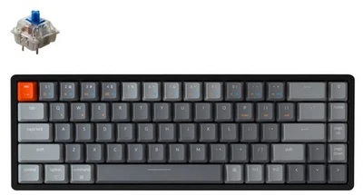 Keychron K6W2 RGB Hot swappable Wireless Mechanical Keyboard Blue Switches Black - Image 1 of 2