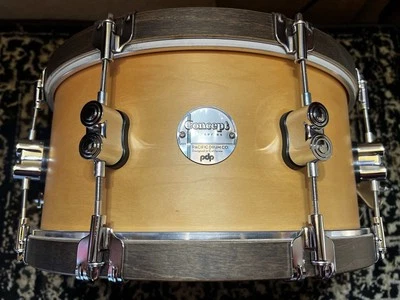 PDP Concept Classic 6.5x14 Snare Drum Natural with Walnut Wood Hoops - Image 1 of 4