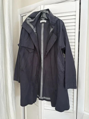 Stone Island Men's Navy Waterproof Raincoat Size S - Image 1 of 4