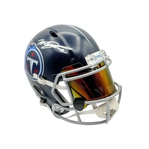 Réplique de casque de vitesse fanatiques Will Levis Tennessee Titans taille réelle - Photo 1/6