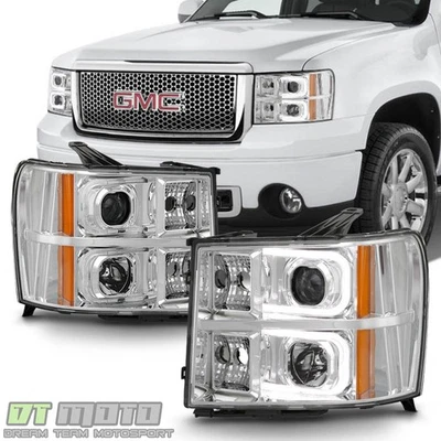 Nuevo GMC Sierra 1500 2500 2007-2013 barra LED ÓPTICA proyector faros faros Foto 1 de 4