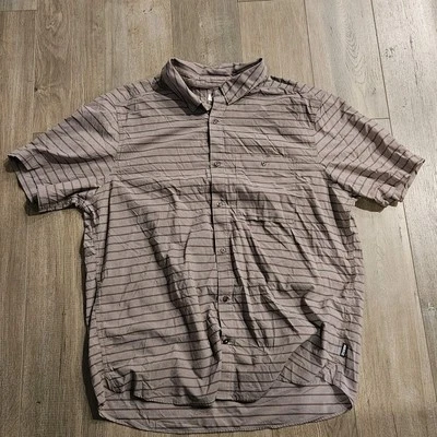 REI Co-op Shirt Mens Extra Large XL Maroom Button Up Short Sleeve - Image 1 of 4