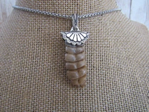 Rattlesnake Rattle Pendant Snake Necklace Spirit Animal Bone Jewelry N6164 - Picture 1 of 5