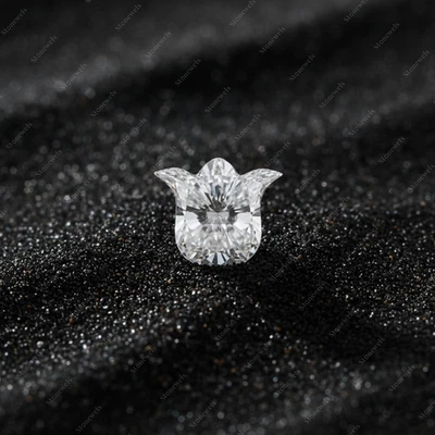Tulip Lab Grown Diamond Fancy Cut IGI Certified VVS-VS Clarity DEF CVD HPHT 1ct - Image 1 of 4