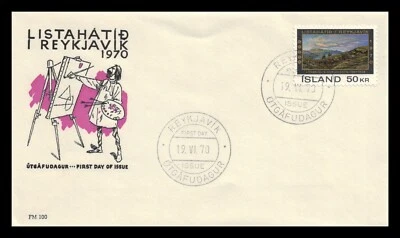 Iceland 1970 FDC, Arts Festival 1970. Lot # 5. - Image 1 of 2