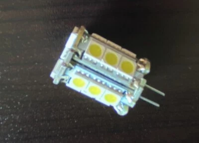 [2] 12V AC/DC LED G4 COOL WHITE TOWER BULBs 18SMD Camper Boat Garden - Image 1 of 2