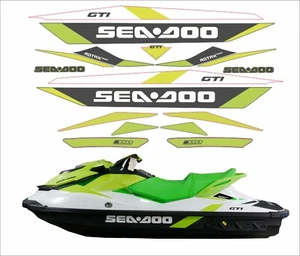 SEADOO GTI 2019 Graphics / Decal / Sticker GREEN - Picture 1 of 6