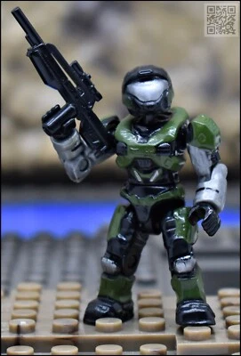 HALO MEGA BLOKS GREEN UNSC SPARTAN AIR ASSAULT MINI FIGURE 96949 SHADE TURRET v1 - Image 1 of 4
